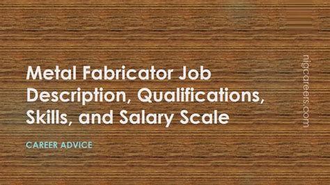 metal fabrication annual salary|metal fabricator job duties.